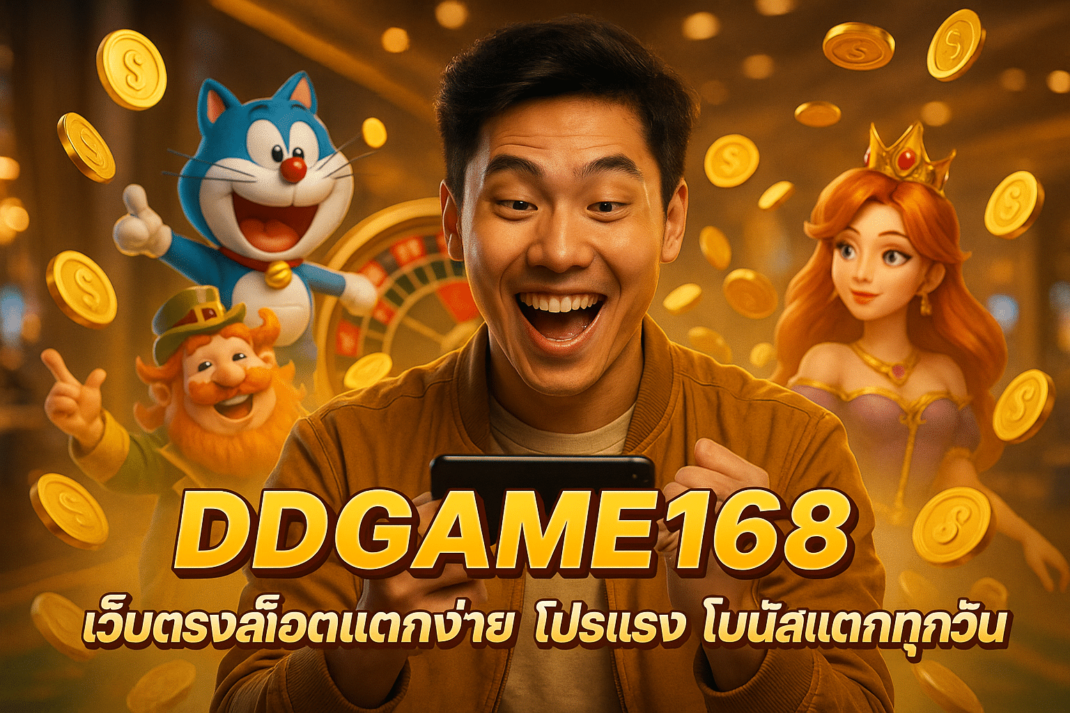 DDGAME168 เว็บตรงสล็อตแตกง่าย โปรแรง โบนัสแตกทุกวัน