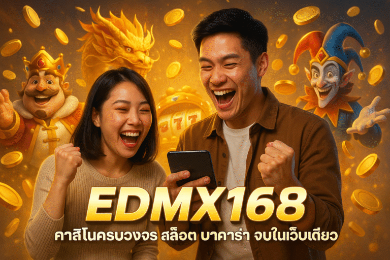 EDMX168 คาสิโนครบวงจร สล็อต บาคาร่า จบในเว็บเดียว