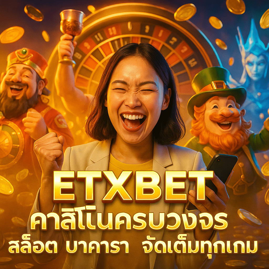 ETXBET คาสิโนครบวงจร สล็อต บาคาร่า จัดเต็มทุกเกม
