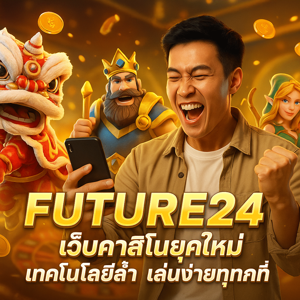 FUTURE24 คาสิโนยุคใหม่ เทคโนโลยีล้ำ เล่นง่ายทุกที่