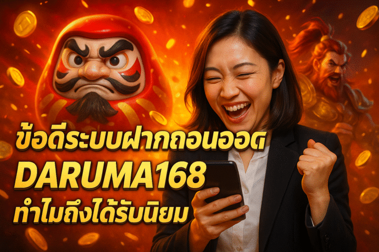ข้อดีระบบฝากถอนออโต้ DARUMA168 ทำไมถึงได้รับนิยม