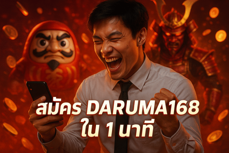 สมัคร DARUMA168 ใน 1 นาที พร้อมวิธีเริ่มเล่นแบบง่าย